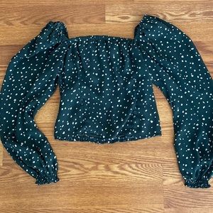 Abercrombie & Fitch Forest Green Blouse
